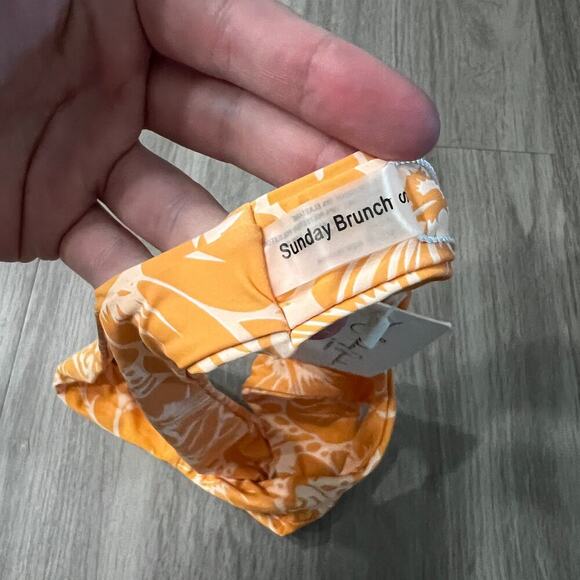 NWT Sunday Brunch Orange and White Bikini Bottoms Size Small - Picture 4 of 5